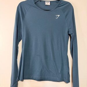 Gymshark Women's Teal Long Sleeve Top